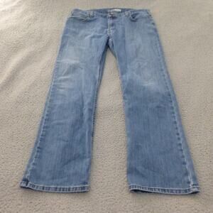 Carhartt Jeans Mens 38x32 Straight Medium Wash Blue Denim Relaxed Rugged Flex